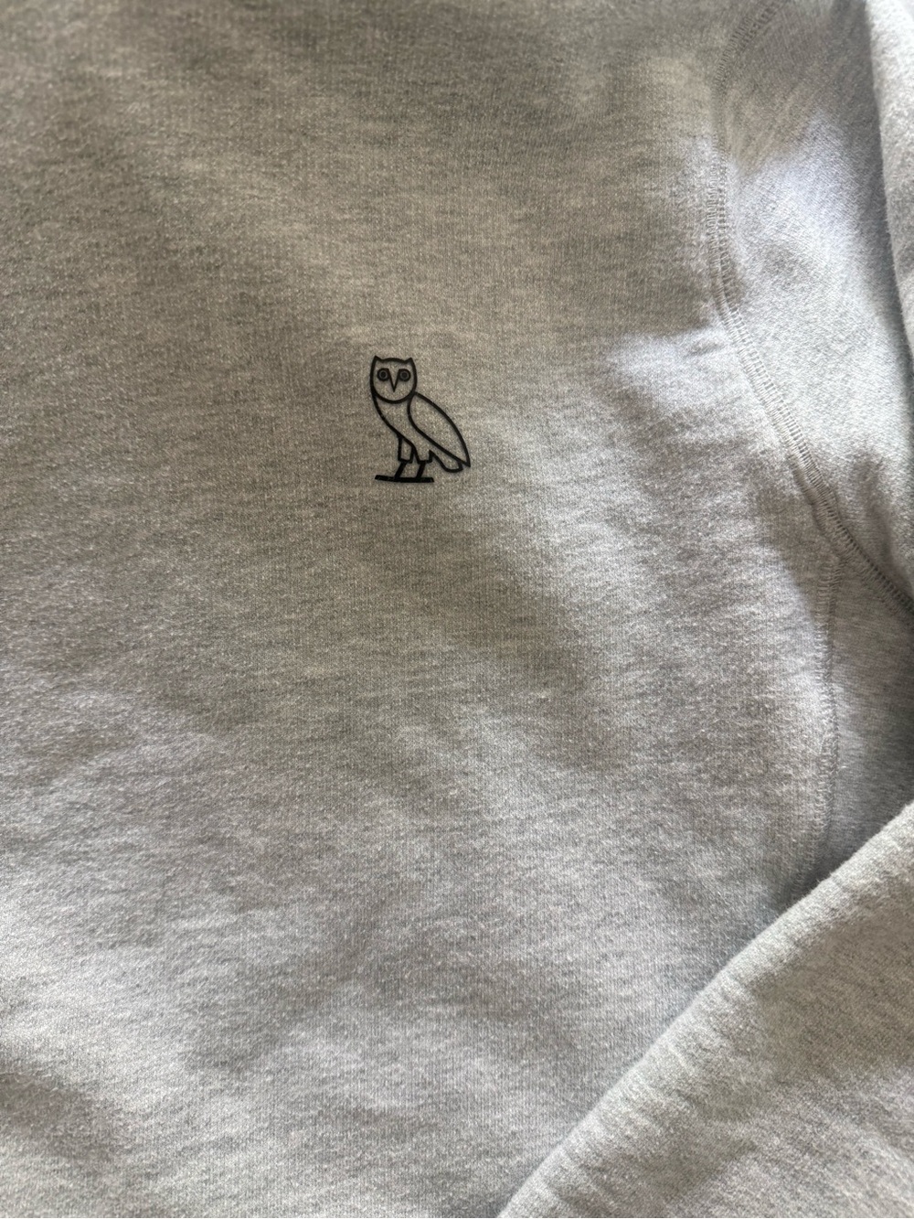 OVO Grey Crewneck Sweatshirt with Black Owl Logo